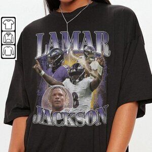 Lamar Jackson Football 2025 Sport Graphic Fan Outfit Parent Gift Unisex T-Shirt